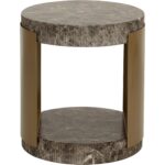 Cavette End Table - Marble Look - Dark Emperador 12 Cavette End Table - Marble Look - Dark Emperador 112635 112635 CAVETTE END TABLE MARBLE LOOK DARK EMPERADOR 22