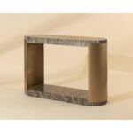 Cavette Console Table - Marble Look - Dark Emperador 14 Cavette Console Table - Marble Look - Dark Emperador 112636 112636 CAVETTE CONSOLE TABLE MARBLE LOOK DARK EMPERADOR