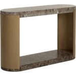 Cavette Console Table - Marble Look - Dark Emperador 10 Cavette Console Table - Marble Look - Dark Emperador 112636 112636 CAVETTE CONSOLE TABLE MARBLE LOOK DARK EMPERADOR 21