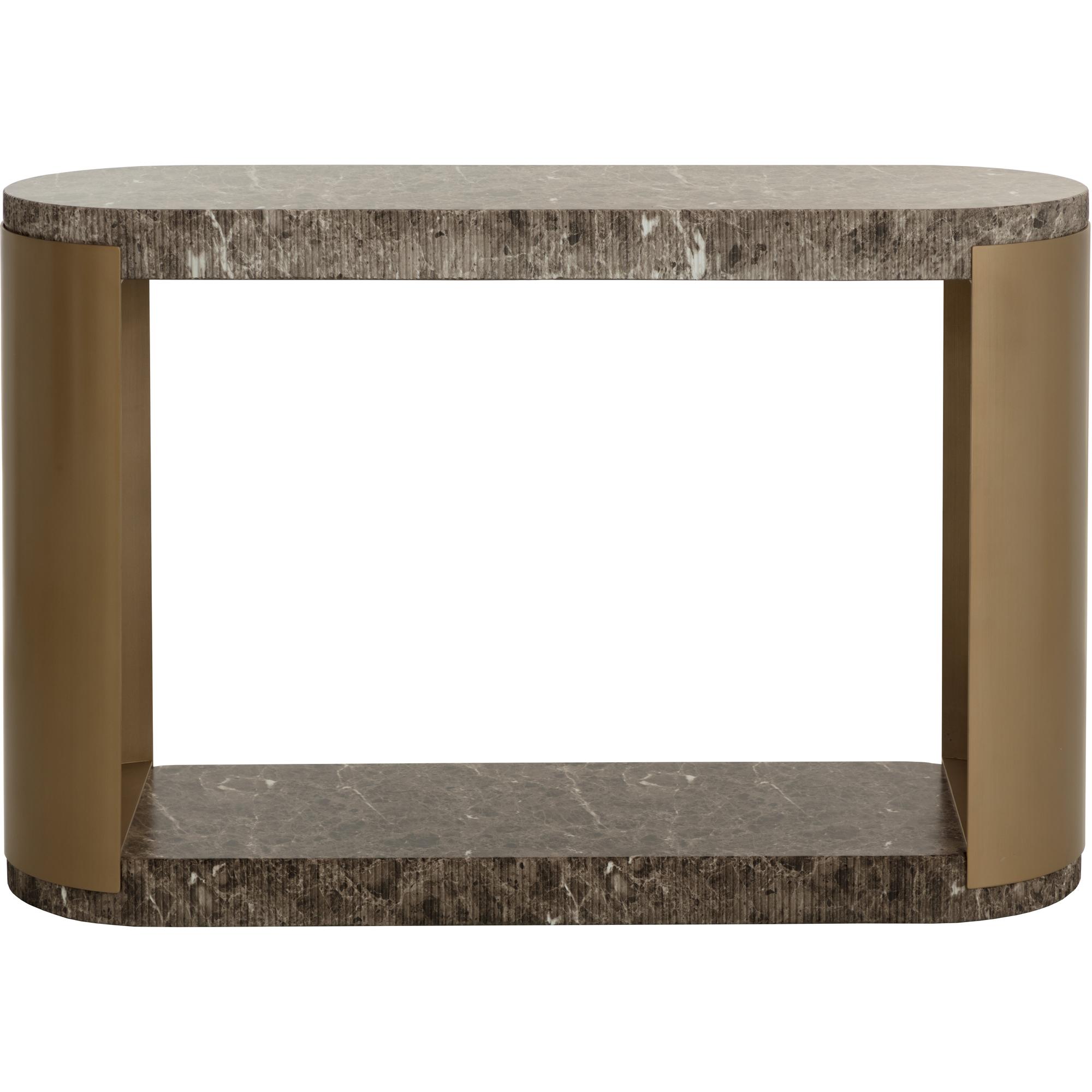 Cavette Console Table - Marble Look - Dark Emperador 3 Cavette Console Table - Marble Look - Dark Emperador - Image 3