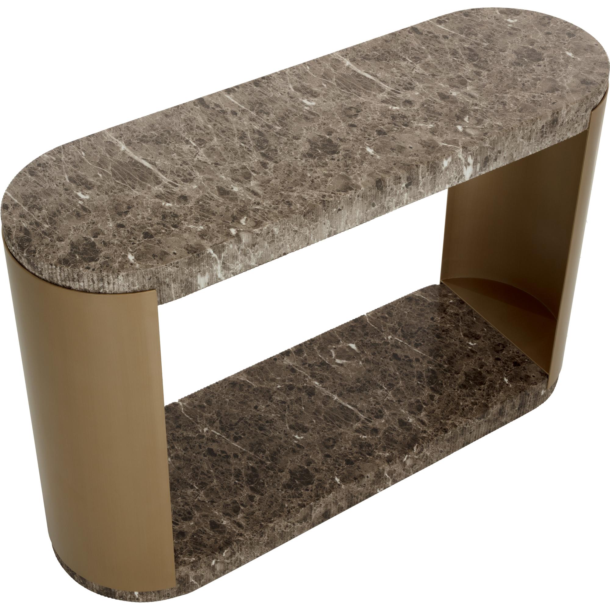 Cavette Console Table - Marble Look - Dark Emperador 4 Cavette Console Table - Marble Look - Dark Emperador - Image 4