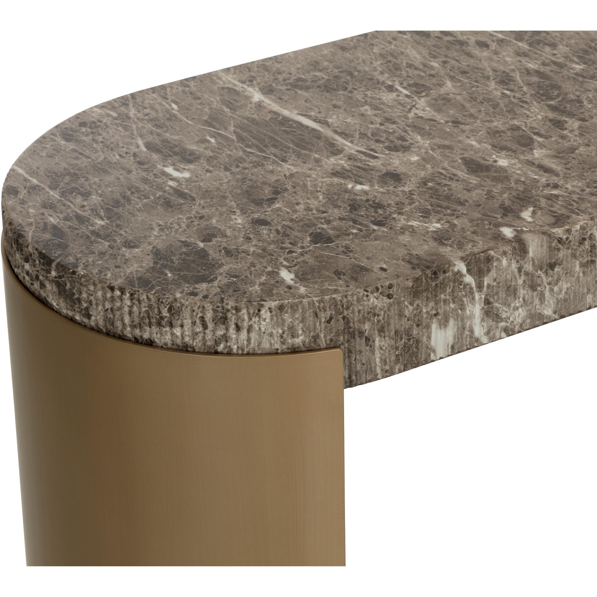 Cavette Console Table - Marble Look - Dark Emperador 5 Cavette Console Table - Marble Look - Dark Emperador - Image 5