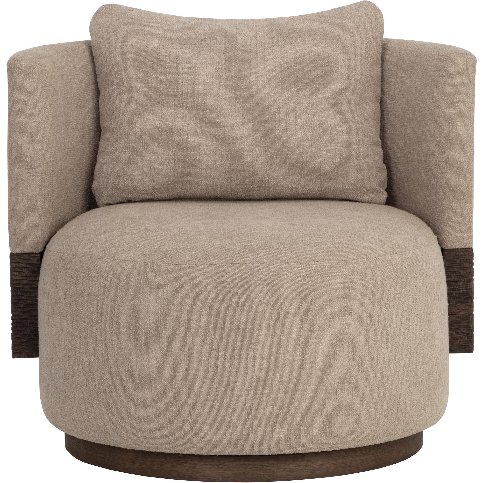 Bastille Swivel Lounge Chair - Rhine Sandbank 2 Bastille Swivel Lounge Chair - Rhine Sandbank - Image 2