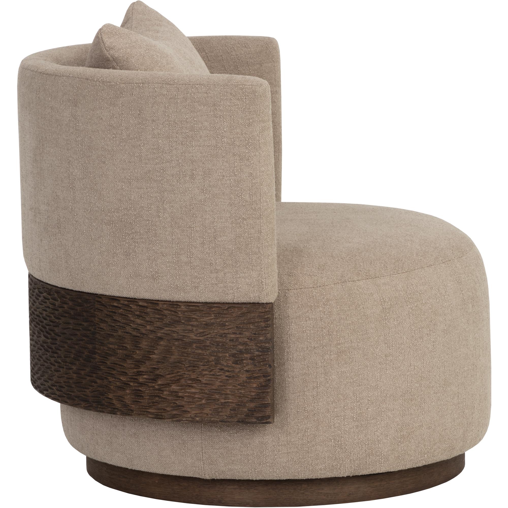 Bastille Swivel Lounge Chair - Rhine Sandbank 3 Bastille Swivel Lounge Chair - Rhine Sandbank - Image 3