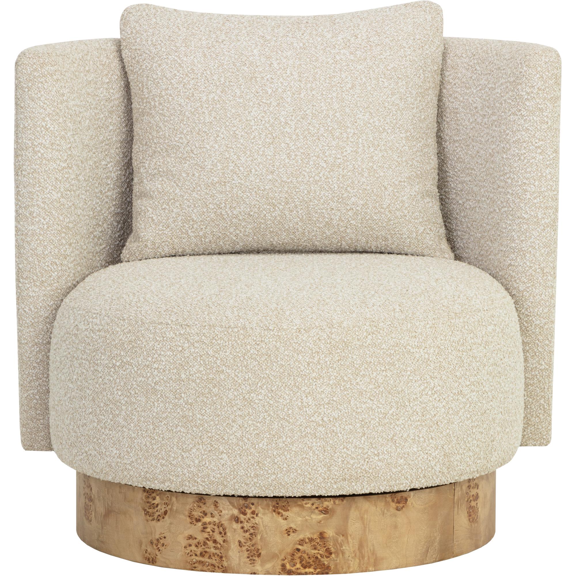 Fortis Swivel Lounge Chair - Santa Cruz Oatmeal 2 Fortis Swivel Lounge Chair - Santa Cruz Oatmeal - Image 2