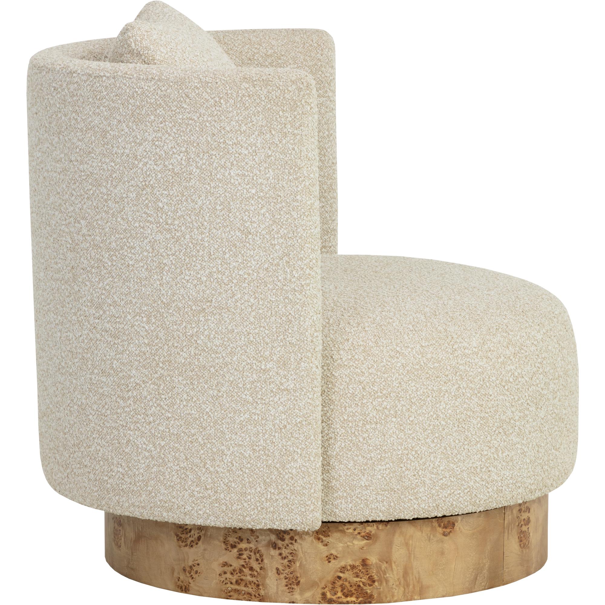 Fortis Swivel Lounge Chair - Santa Cruz Oatmeal 3 Fortis Swivel Lounge Chair - Santa Cruz Oatmeal - Image 3