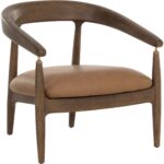 Valmont Lounge Chair - Milliken Cognac