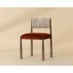 Bayard Dining Chair - Dark Bronze - Meg Rust / Terri Nutmeg 112687 112687 BAYARD DINING CHAIR DARK BRONZE MEG RUST TERRI NUTMEG