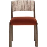 Bayard Dining Chair - Dark Bronze - Meg Rust / Terri Nutmeg 112687 112687 BAYARD DINING CHAIR DARK BRONZE MEG RUST TERRI NUTMEG 21