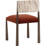 Bayard Dining Chair - Dark Bronze - Meg Rust / Terri Nutmeg 112687 112687 BAYARD DINING CHAIR DARK BRONZE MEG RUST TERRI NUTMEG 23