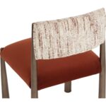 Bayard Dining Chair - Dark Bronze - Meg Rust / Terri Nutmeg 112687 112687 BAYARD DINING CHAIR DARK BRONZE MEG RUST TERRI NUTMEG 26