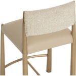 Bayard Counter Stool - Antique Brass - Napa Beige / Santa Cruz Oatmeal 112688 112688 BAYARD COUNTER STOOL ANTIQUE BRASS NAPA BEIGE SANTA CRUZ OATMEAL 26