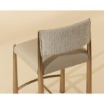 Bayard Counter Stool - Antique Brass - Napa Beige / Santa Cruz Oatmeal 112688 112688 BAYARD COUNTER STOOL ANTIQUE BRASS NAPA BEIGE SANTA CRUZ OATMEAL 6