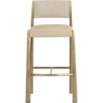Bayard Barstool - Antique Brass - Napa Beige / Santa Cruz Oatmeal 112689 112689 BAYARD BARSTOOL ANTIQUE BRASS NAPA BEIGE SANTA CRUZ OATMEAL 21