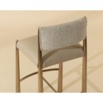 Bayard Barstool - Antique Brass - Napa Beige / Santa Cruz Oatmeal 112689 112689 BAYARD BARSTOOL ANTIQUE BRASS NAPA BEIGE SANTA CRUZ OATMEAL 6