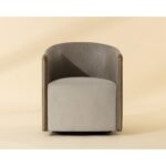 Leontine Swivel Lounge Chair - Meg Taupe / Ivanhoe Mineral 112696 112696 LEONTINE SWIVEL LOUNGE CHAIR MEG TAUPE IVANHOE MINERAL 1