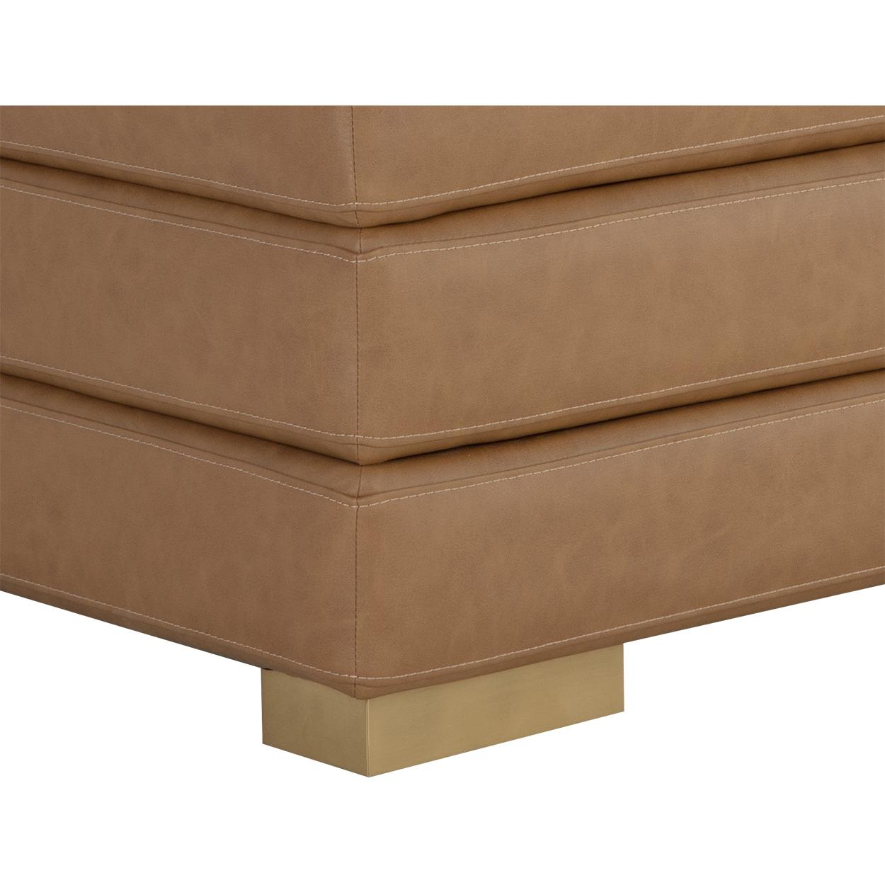 Radcliff Banquette - Milliken Cognac 4 Radcliff Banquette - Milliken Cognac - Image 4