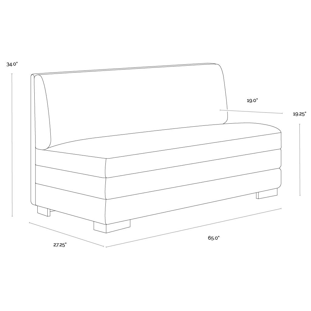 Radcliff Banquette - Bravo Black 7 Radcliff Banquette - Bravo Black - Image 7