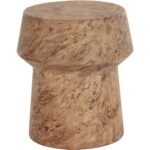 Brie End Table - Burl Look 6 Brie End Table - Burl Look - Image 2