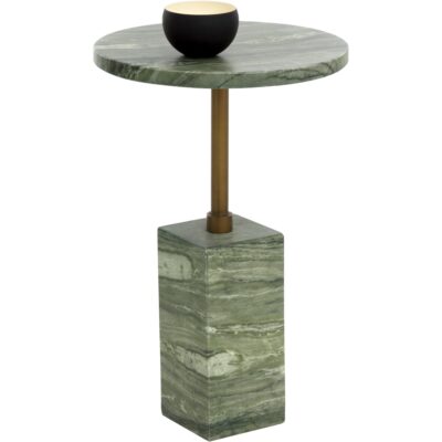 Mizani End Table - Marble Look - Sage