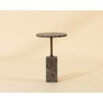 Mizani End Table - Marble Look - Dark Emperador 112723 112723 MIZANI END TABLE MARBLE LOOK DARK EMPERADOR 1
