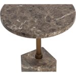 Mizani End Table - Marble Look - Dark Emperador 112723 112723 MIZANI END TABLE MARBLE LOOK DARK EMPERADOR 26