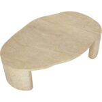 Savinah Coffee Table - Travertine Look - Natural 10 Savinah Coffee Table - Travertine Look - Natural - Image 4