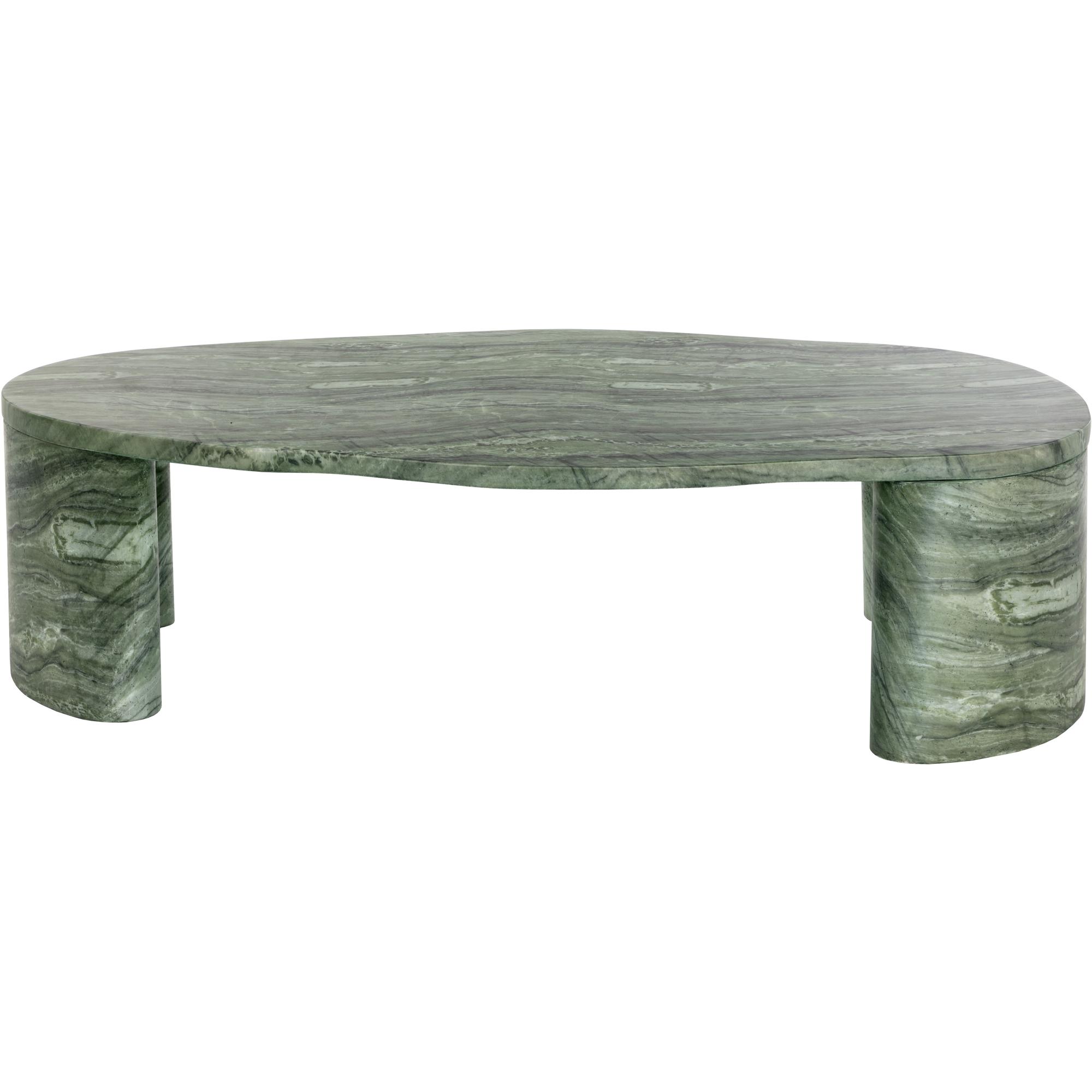 Savinah Coffee Table - Marble Look - Sage 3 Savinah Coffee Table - Marble Look - Sage - Image 3