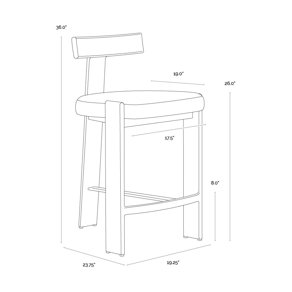 Titan Counter Stool - Palazzo Cream 6 Titan Counter Stool - Palazzo Cream - Image 6