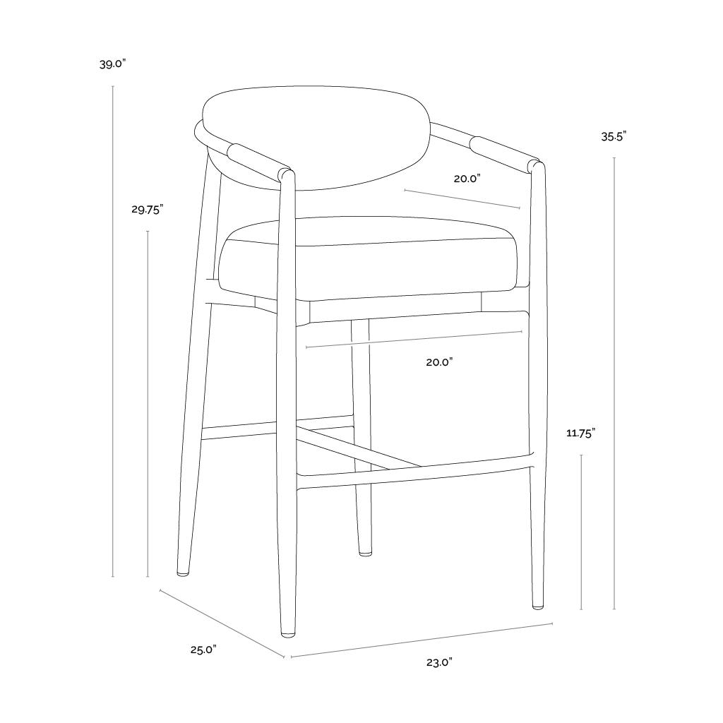 Marita Barstool - Louis Cream 7 Marita Barstool - Louis Cream - Image 7