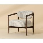 Sigrid Lounge Chair - Antique Brown - Gifford Script 112740 112740 SIGRID LOUNGE CHAIR ANTIQUE BROWN GIFFORD SCRIPT