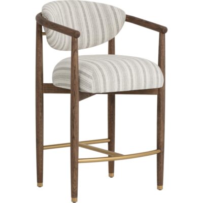 Sigrid Counter Stool - Antique Brown - Gifford Script