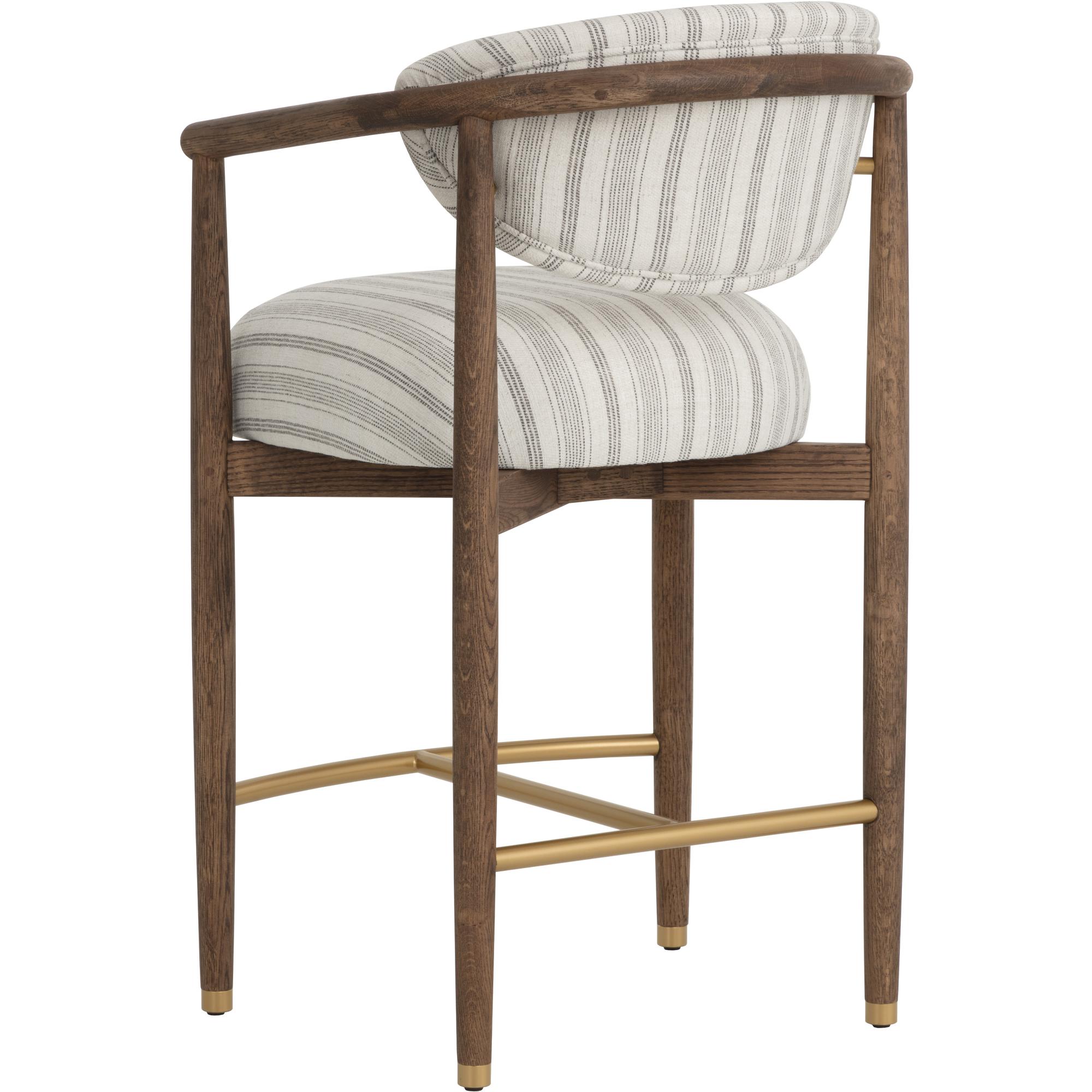 Sigrid Counter Stool - Antique Brown - Gifford Script 4 Sigrid Counter Stool - Antique Brown - Gifford Script - Image 4