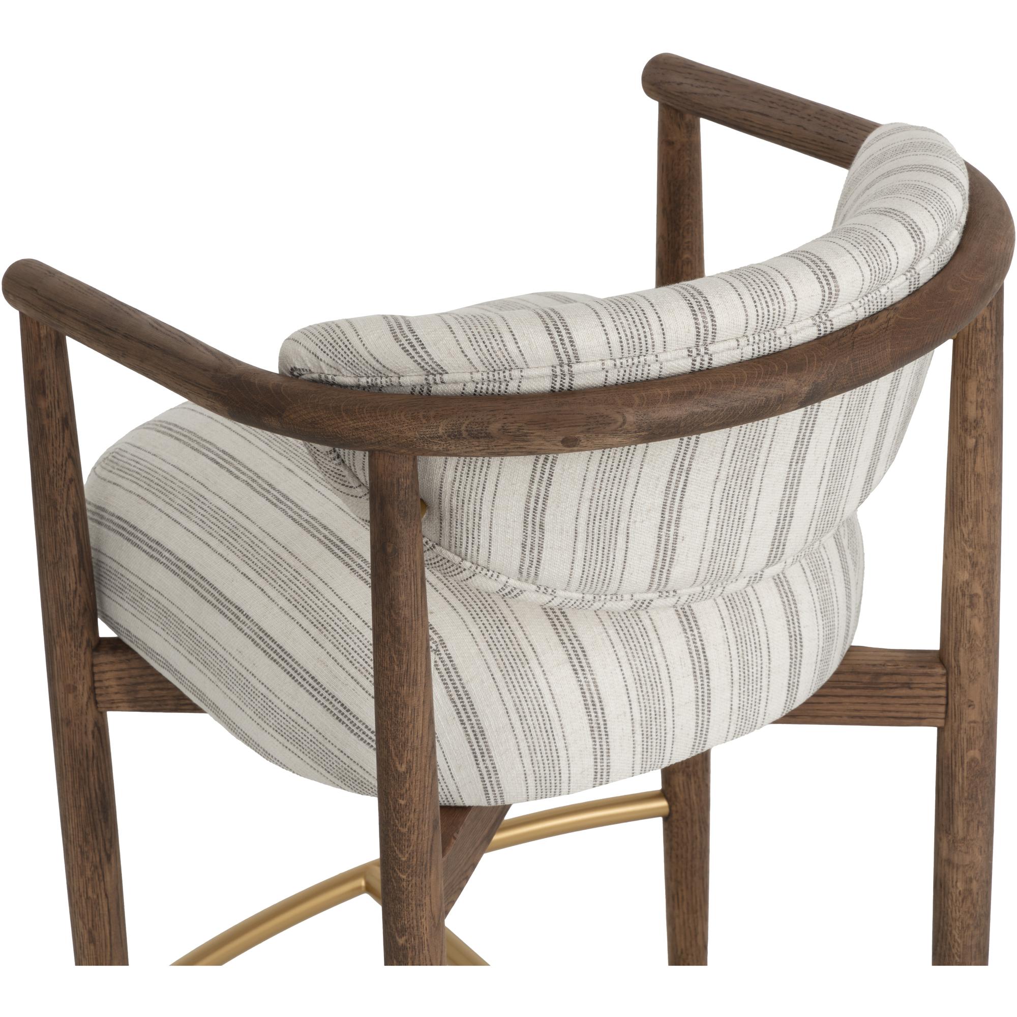 Sigrid Counter Stool - Antique Brown - Gifford Script 5 Sigrid Counter Stool - Antique Brown - Gifford Script - Image 5