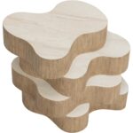 Geddes Side Table - Travertine Look - Cream 8 Geddes Side Table - Travertine Look - Cream - Image 4