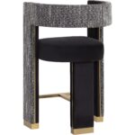 Adamina Counter Stool - Abbington Black / Hobbes Night 8 Adamina Counter Stool - Abbington Black / Hobbes Night - Image 4
