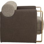 Edgar Lounge Chair - Gellar Earth / Eglinton Espresso 7 Edgar Lounge Chair - Gellar Earth / Eglinton Espresso - Image 3