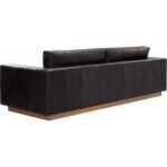 Anakin Sofa - Light Oak - Tuscany Warm Black Leather - Image 5