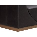 Anakin Sofa - Light Oak - Tuscany Warm Black Leather - Image 7