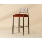 Bayard Barstool - Dark Bronze - Meg Rust / Terri Nutmeg 13 Bayard Barstool - Dark Bronze - Meg Rust / Terri Nutmeg 112802 112802 BAYARD BARSTOOL DARK BRONZE MEG RUST TERRI NUTMEG