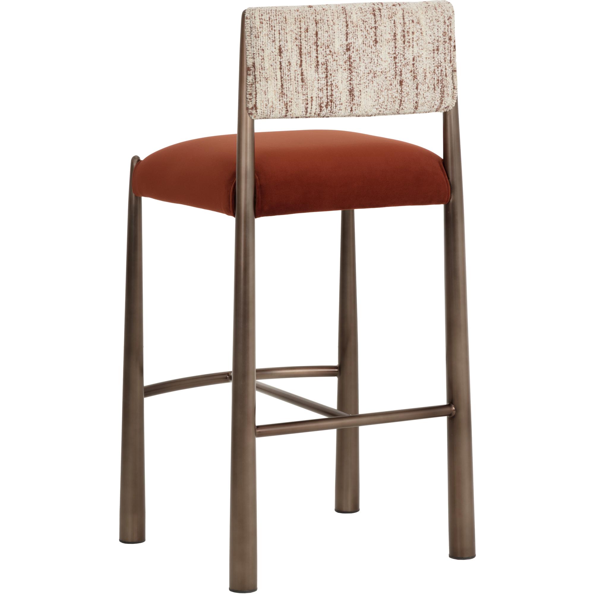 Bayard Barstool - Dark Bronze - Meg Rust / Terri Nutmeg 4 Bayard Barstool - Dark Bronze - Meg Rust / Terri Nutmeg - Image 4