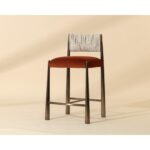 Bayard Counter Stool - Dark Bronze - Meg Rust / Terri Nutmeg 112803 112803 BAYARD COUNTER STOOL DARK BRONZE MEG RUST TERRI NUTMEG
