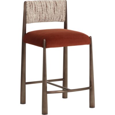 Bayard Counter Stool - Dark Bronze - Meg Rust / Terri Nutmeg