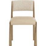 Bayard Dining Chair - Antique Brass - Napa Beige / Santa Cruz Oatmeal 112804 112804 BAYARD DINING CHAIR ANTIQUE BRASS NAPA BEIGE SANTA CRUZ OATMEAL 21