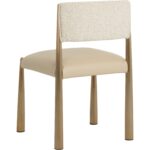 Bayard Dining Chair - Antique Brass - Napa Beige / Santa Cruz Oatmeal 112804 112804 BAYARD DINING CHAIR ANTIQUE BRASS NAPA BEIGE SANTA CRUZ OATMEAL 23