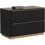 Kalla Nightstand - Large - Charcoal