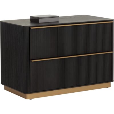 Kalla Nightstand - Large - Charcoal