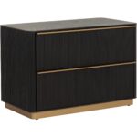 Kalla Nightstand - Large - Charcoal - Image 2