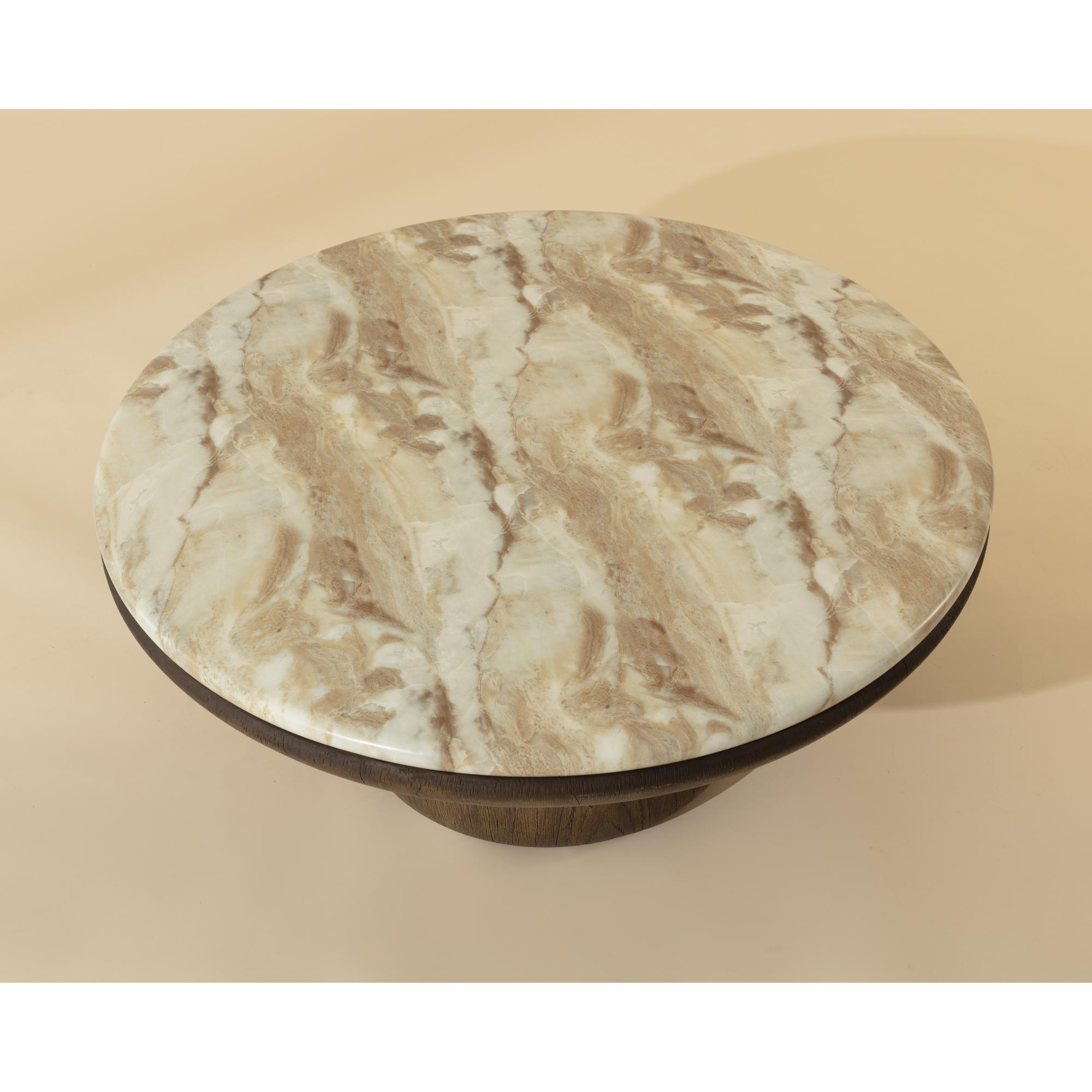 Orula Coffee Table - Marble Look - Macchiato 6 Orula Coffee Table - Marble Look - Macchiato - Image 6