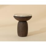 Orula End Table - Marble Look - Macchiato 11 Orula End Table - Marble Look - Macchiato 112808 112808 ORULA END TABLE